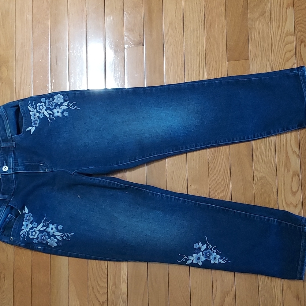 Chico's  Emnroidered Jeans